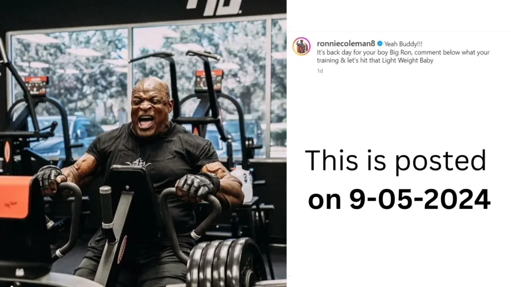 Ronnie Coleman's Current Health